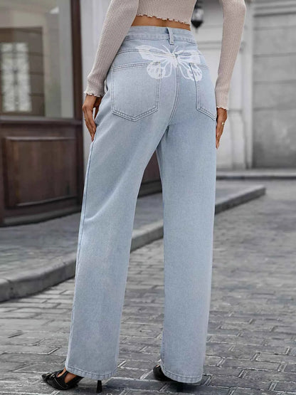 High Waisted Wide Leg Jeans
