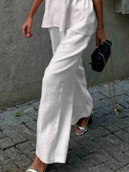 V-Neck Vest and Pants Set