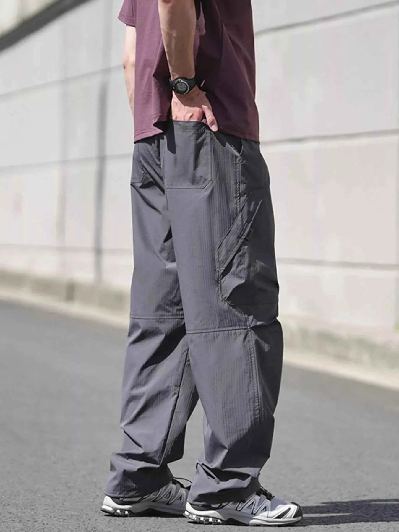 Men's Drawstring Wide Leg Pants