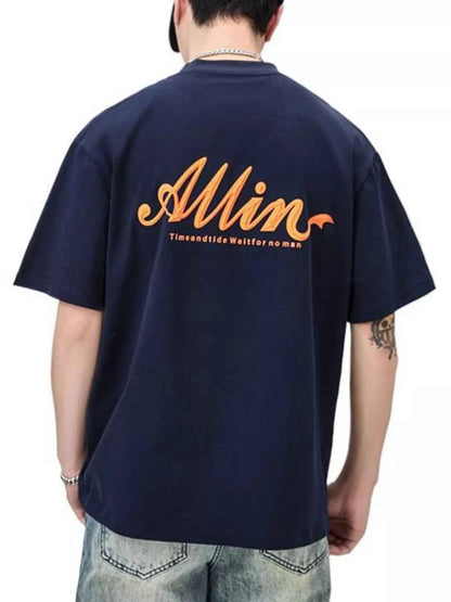 Men's Plus Size Basic Style Round Neck T-Shirt