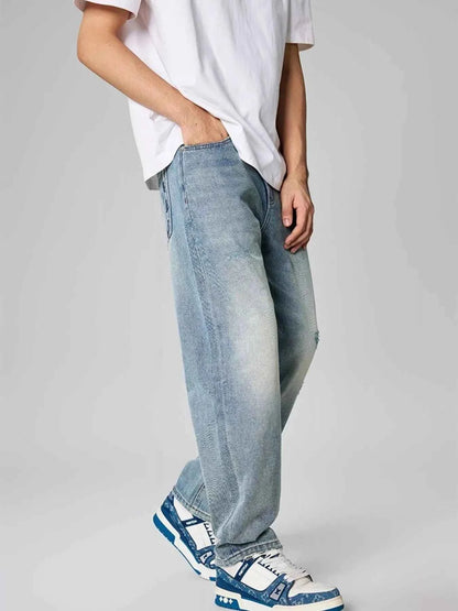 Men's Distressed Relaxed Fit Jeans