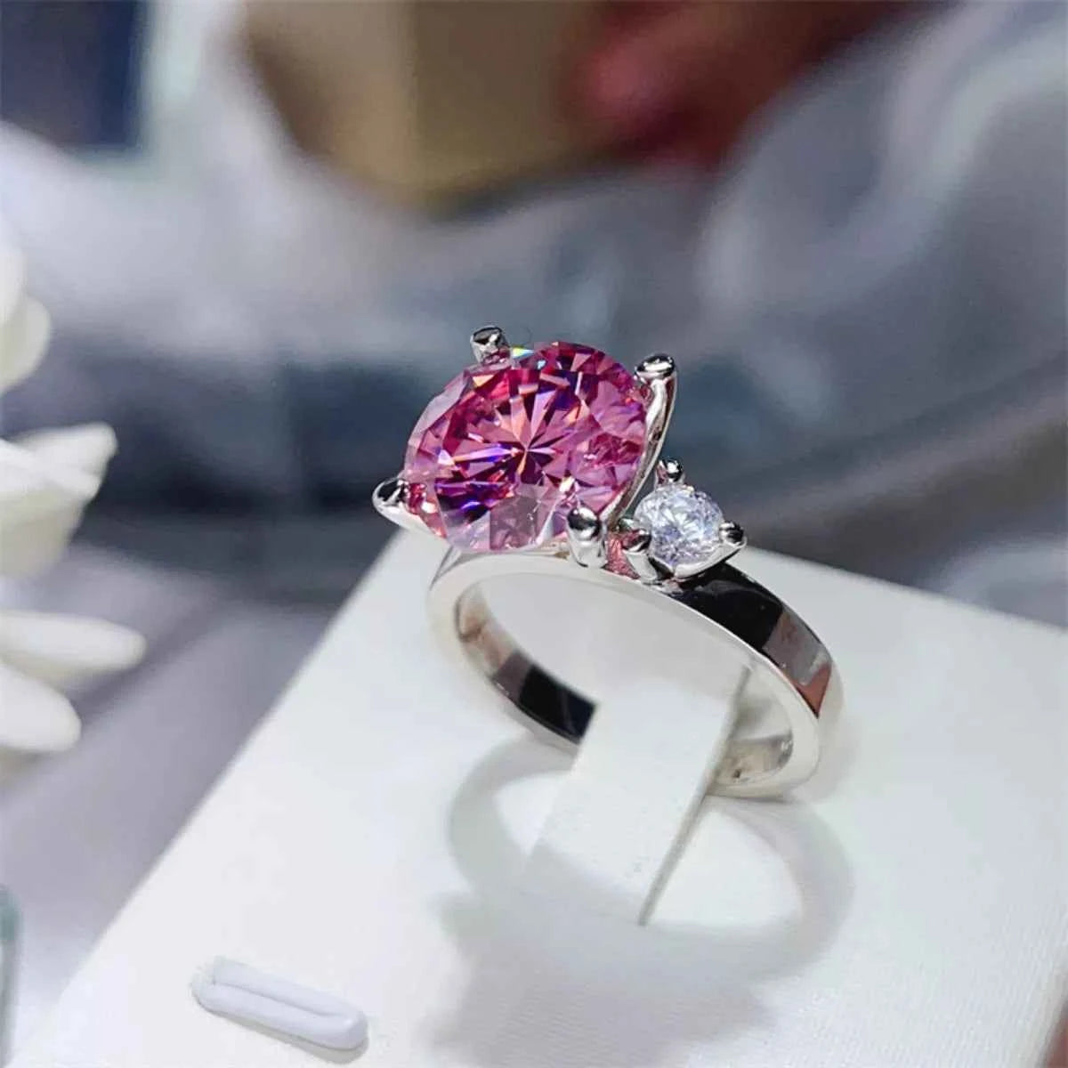 5 Carat Moissanite 925 Sterling Silver Ring
