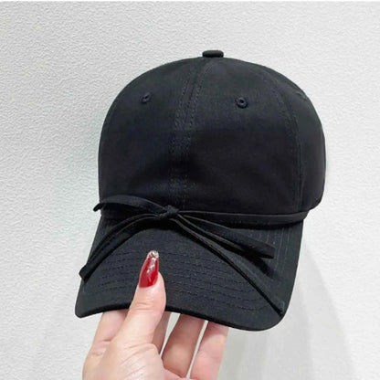 Bow Solid Color Baseball Cap
