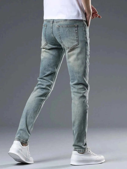 Men's Distressed Slim Fit Jeans