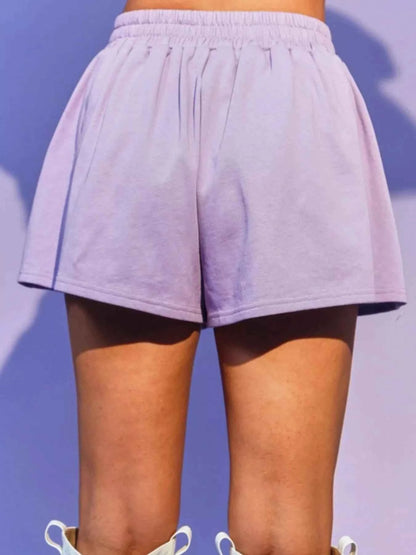 Sequin Round Neck Top and Shorts Set