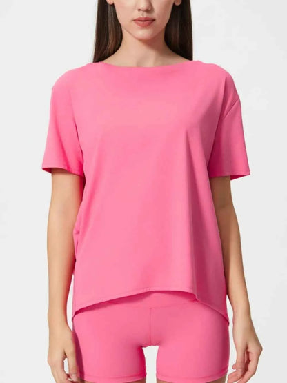 Millennia Round Neck Short Sleeve Active T-Shirt