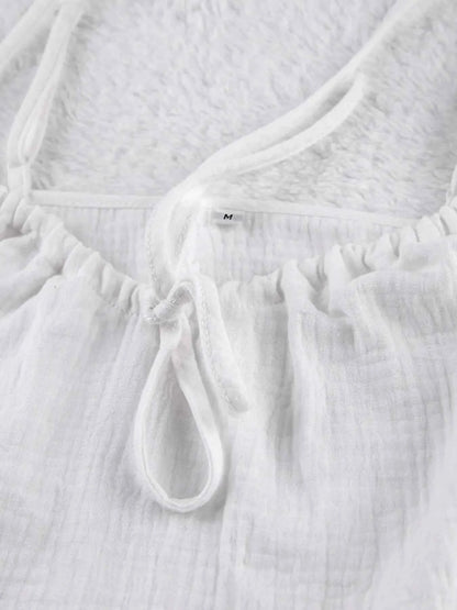 Tie Front Cami and Shorts Lounge Set