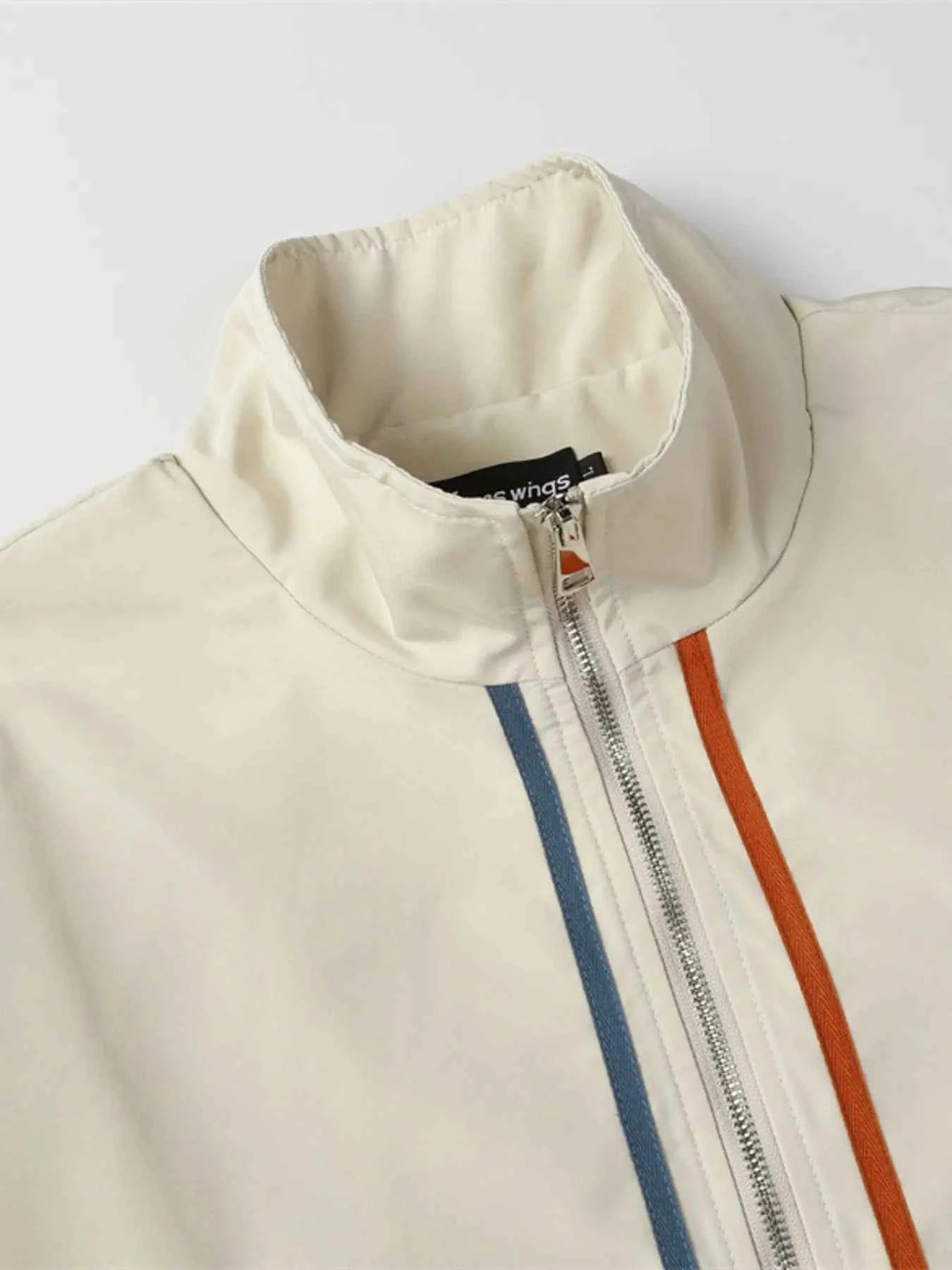 Men's Striped Long Sleeve Jacket