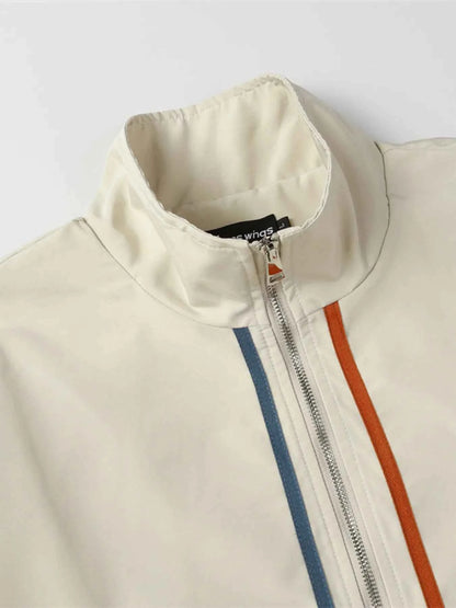 Men's Striped Long Sleeve Jacket