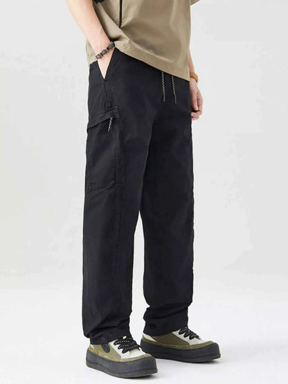 Men's Full Size Wide Leg Cargo Pants Plus Size
