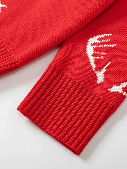 Children's Reindeer & Snowflake Knit Sweater