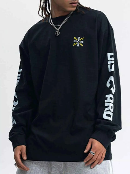 Men's Round Neck Long Sleeve T-Shirt