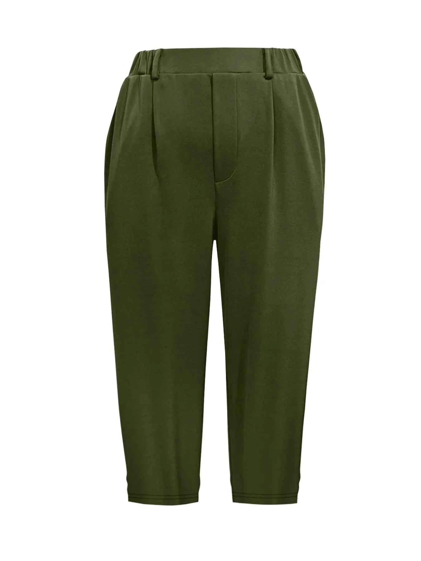 Pleated Detail Pants with Pockets