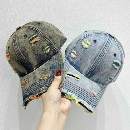 Distressed Adjustable Baseball Cap