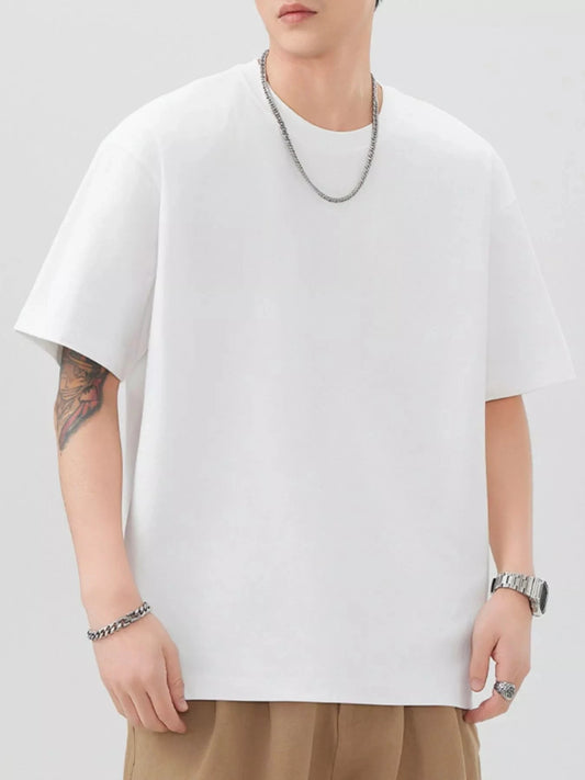 Men's Plus Size Round Neck Short Sleeve T-Shirt