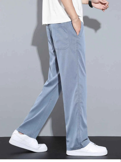 Men's Plus Size Casual Wide Leg Drawstring Pants