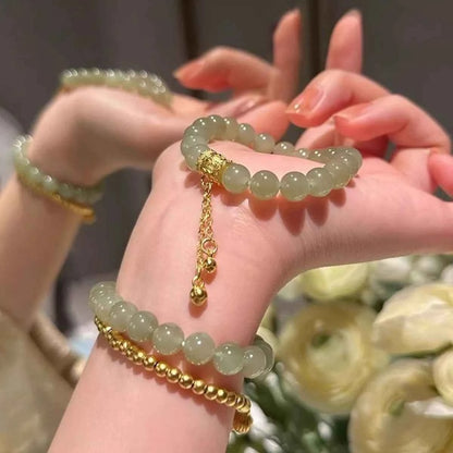 18K Gold-Plated Bead Bracelet