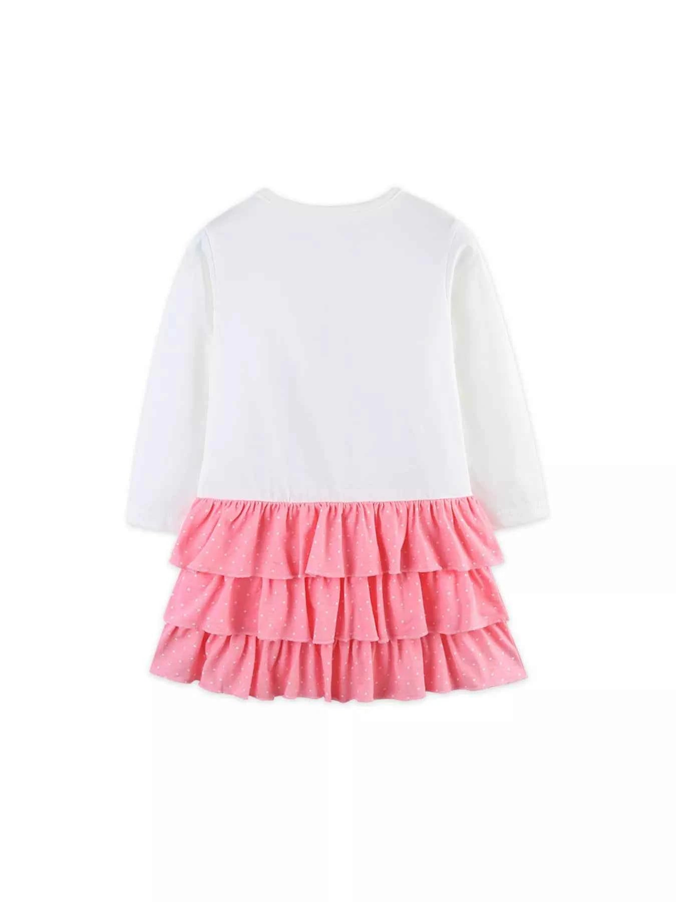 Children's Christmas Tree Ruffle Layered Dress