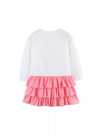 Children's Christmas Tree Ruffle Layered Dress