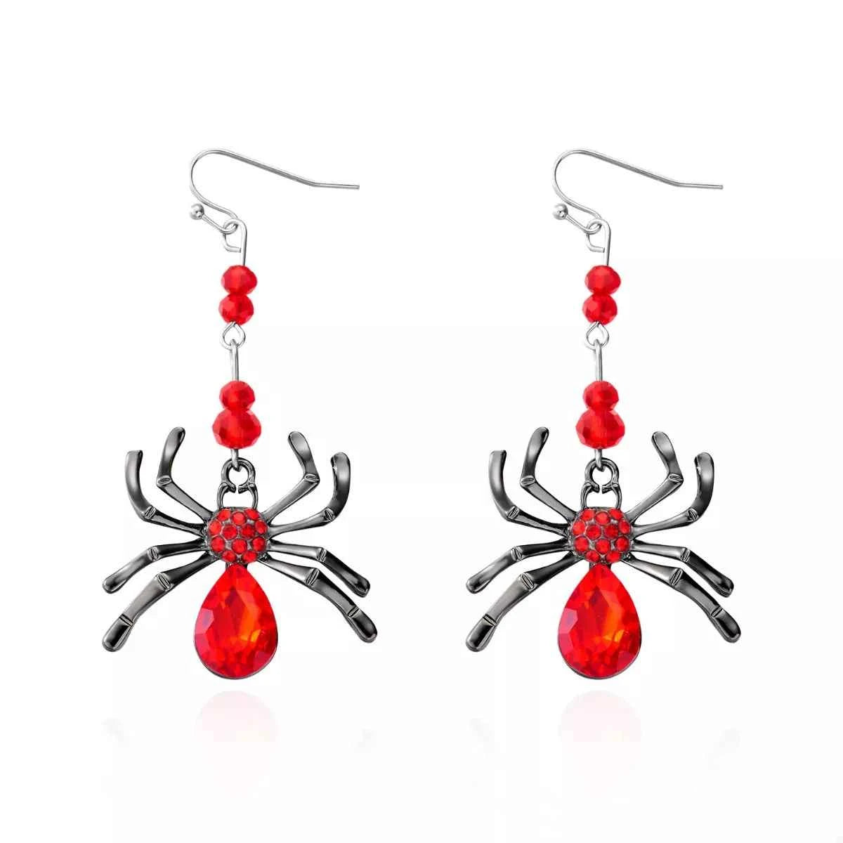 Halloween Spider Dangle Earrings
