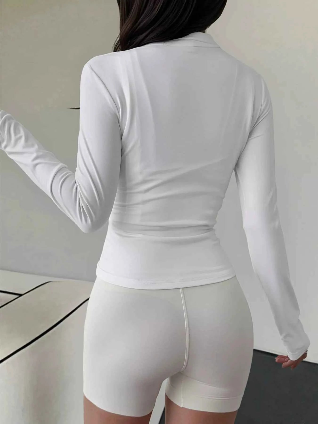 Slim Fit Zipper Front Outerwear