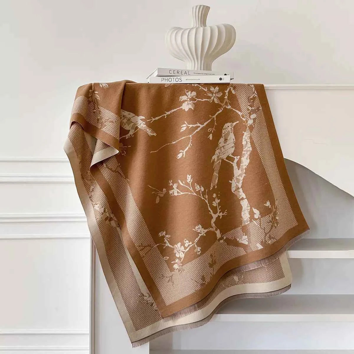 Raw Hem Winter Scarf