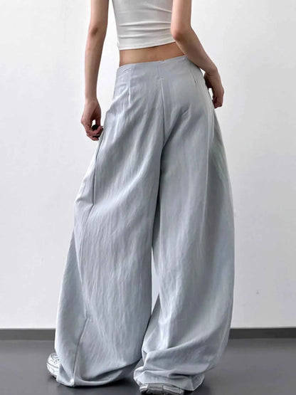 Lace Detail Wide Leg Pants