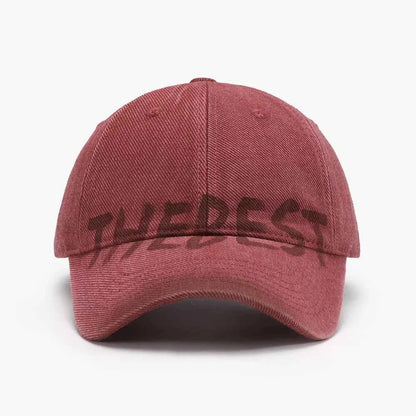 Letter Adjustable Baseball Cap