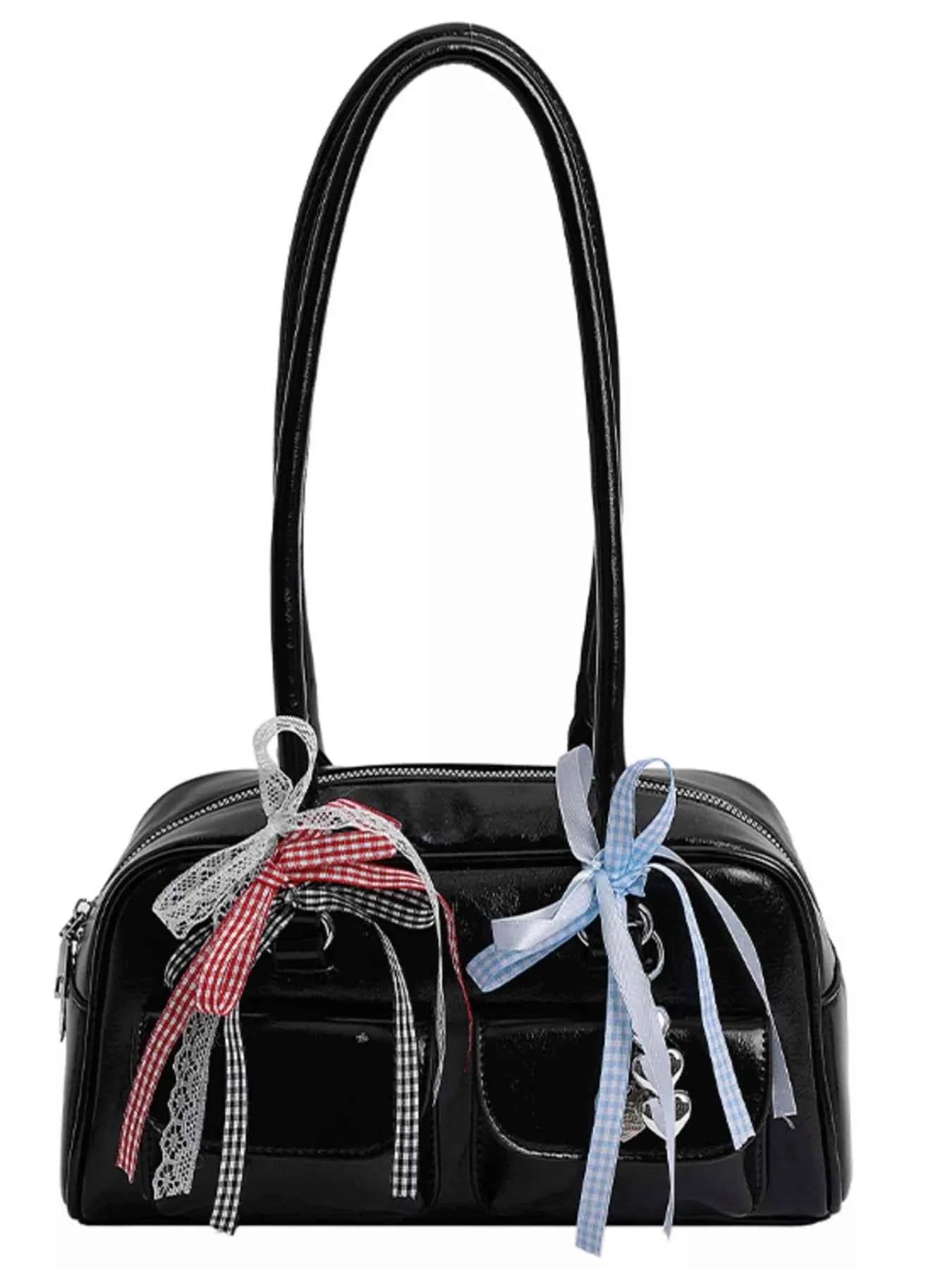 Ribbon Decor Shoulder Bag