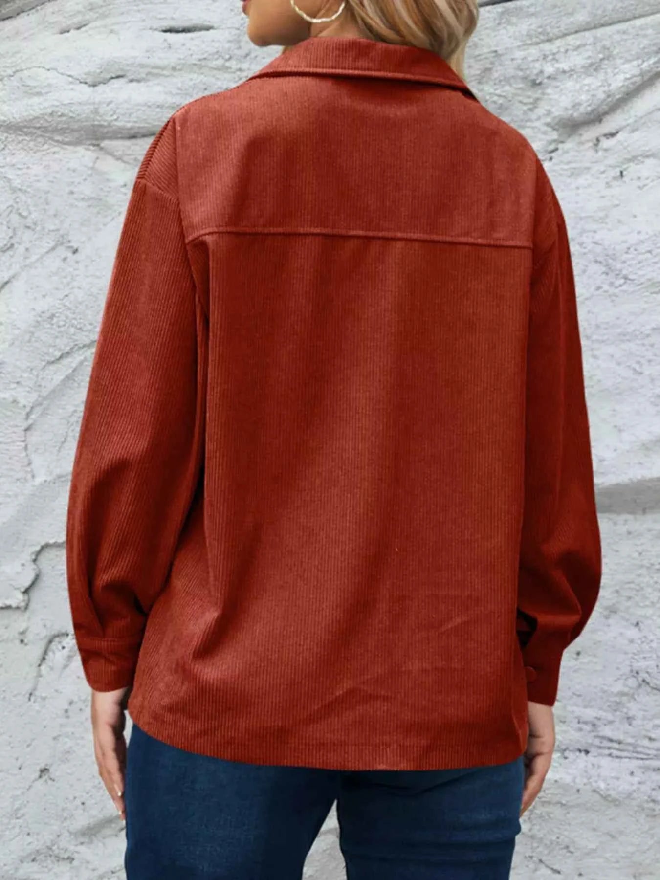 Corduroy Button-Down Shacket