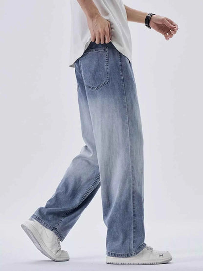 Men's Vintage Washed Straight Fit Pants