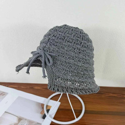 Crochet Bucket Hat with Drawstring