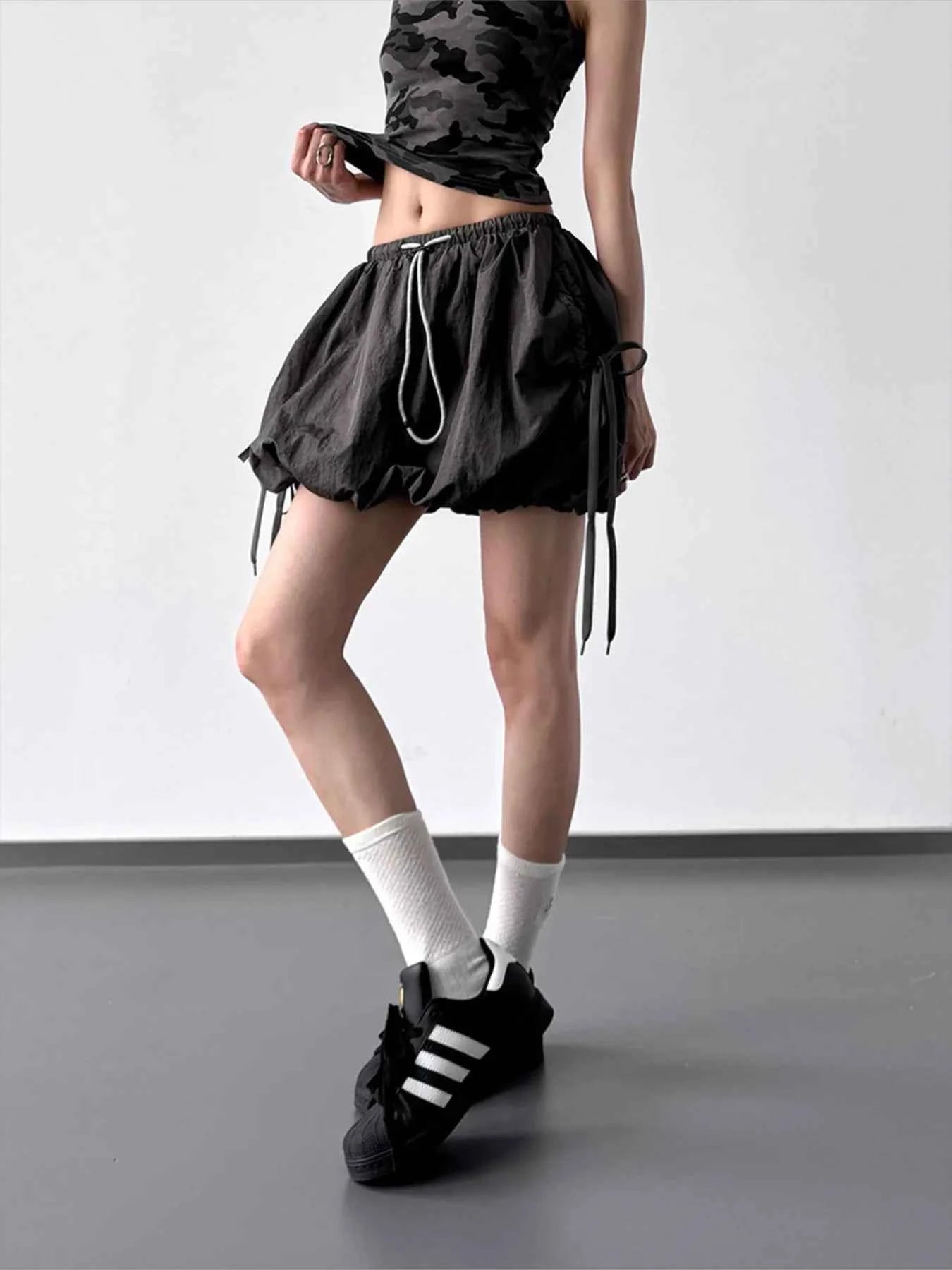 Bubble Drawstring Casual Shorts