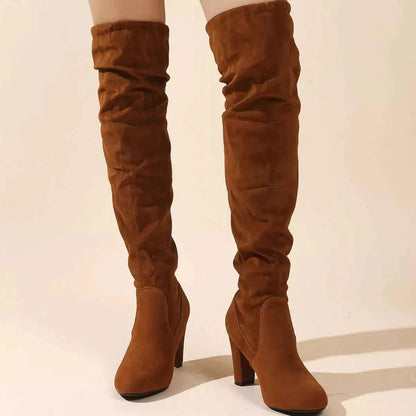 Over-the-Knee High Heel Boots