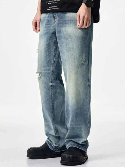 Men's Distressed Relaxed Fit Jeans
