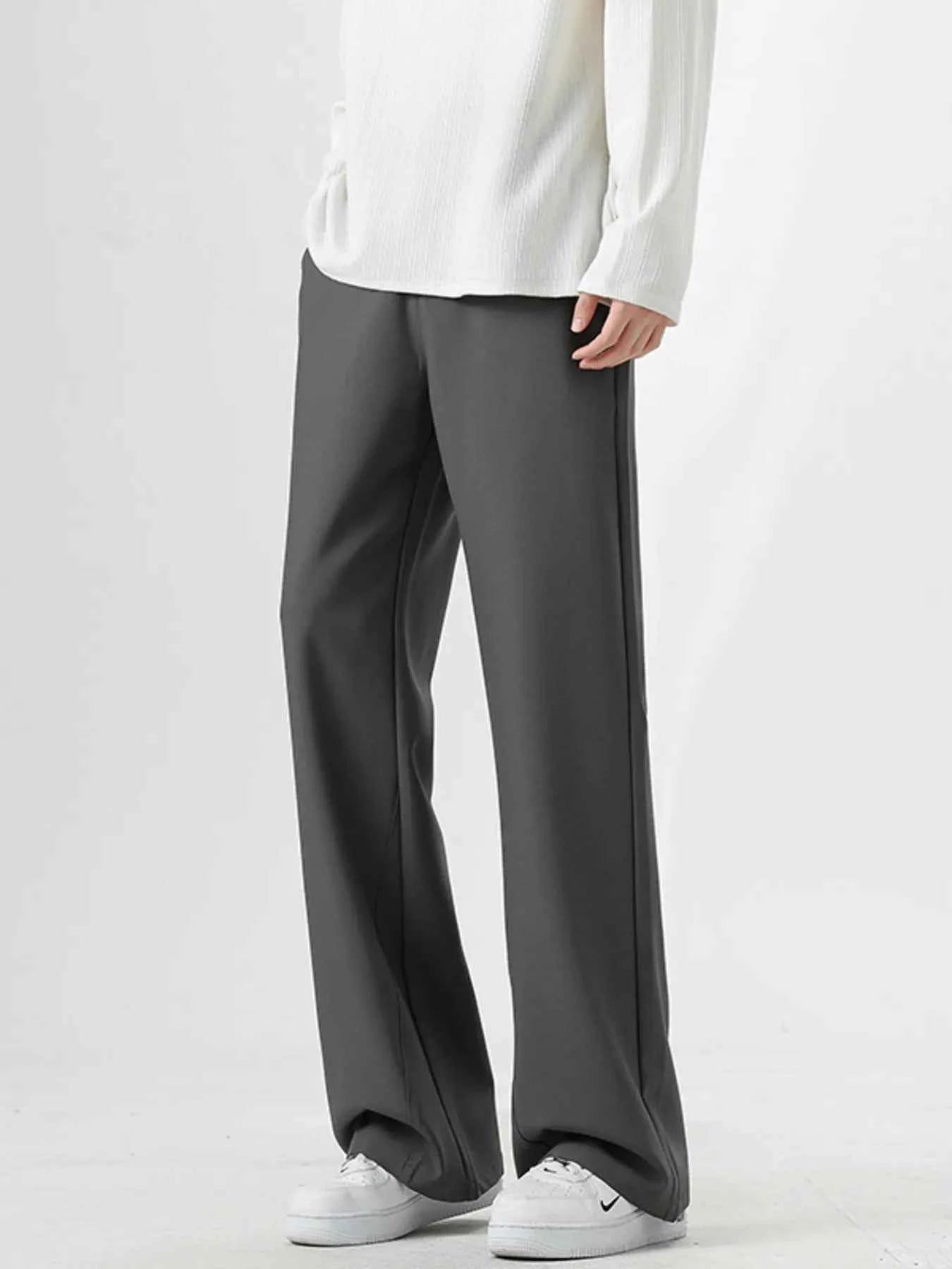 Men's Full Size Basic Style Wide Leg Pants Plus Size