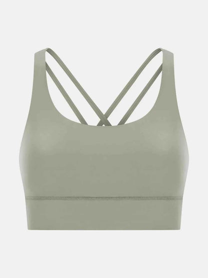 Millennia Crisscross Scoop Neck Active Tank