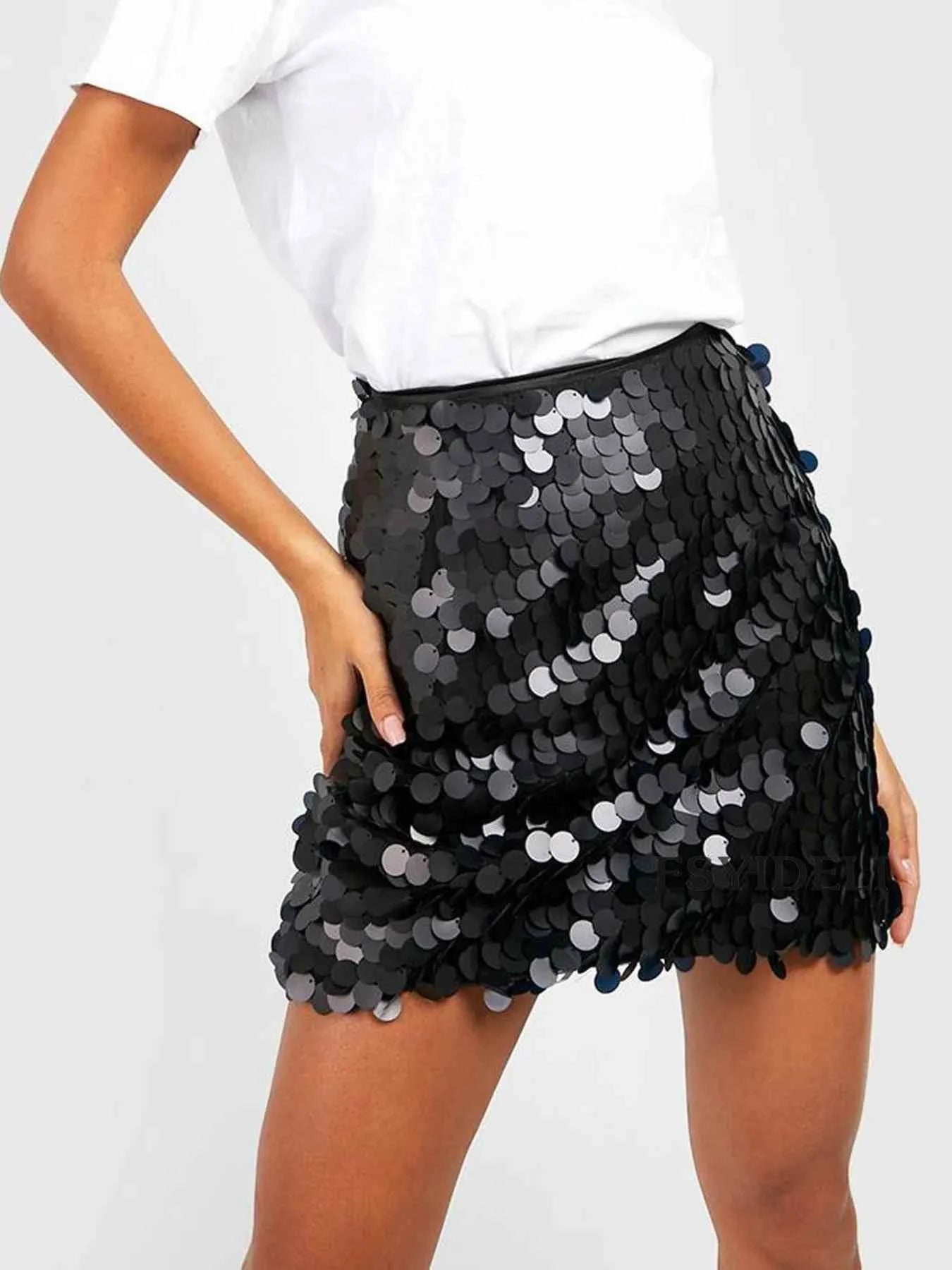 Sequin Mini Skirt