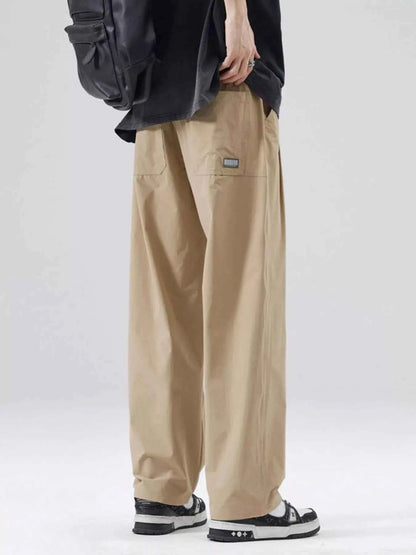 Men's Full Size Basic Style Wide Leg Pants Plus Size