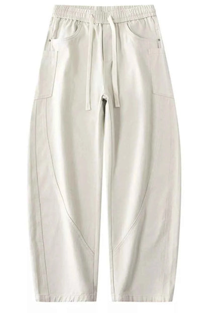Men's Plus Size Loose Fit Drawstring Waist Jeans