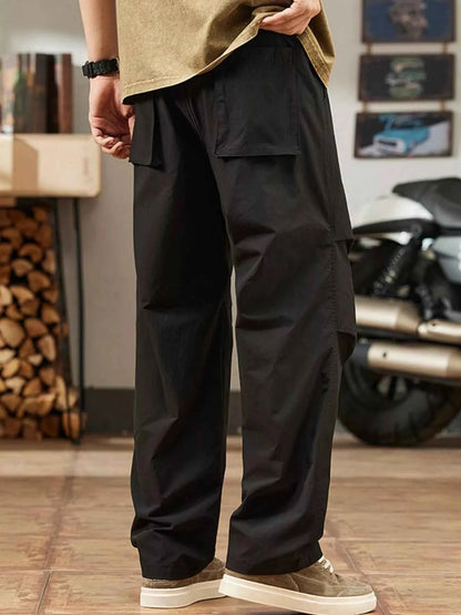 Men's Plus Size Casual Relaxed Fit Drawstring Pants