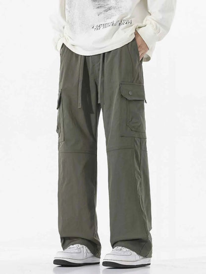 Men's Full Size Multi-Pocket Cargo Utility Pants Plus Size