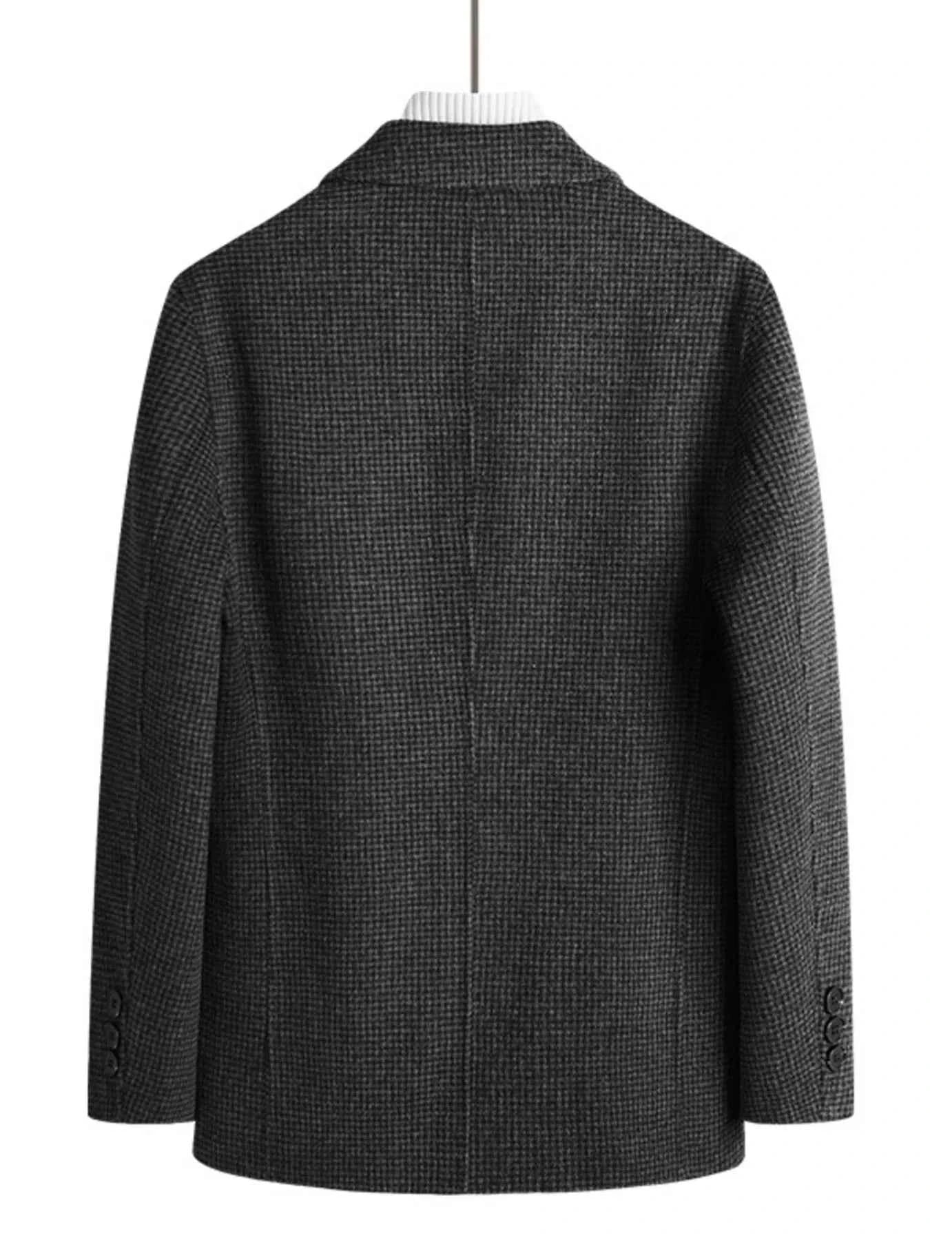 Men's Plus Size Lapel Collar Long Sleeve Blazer