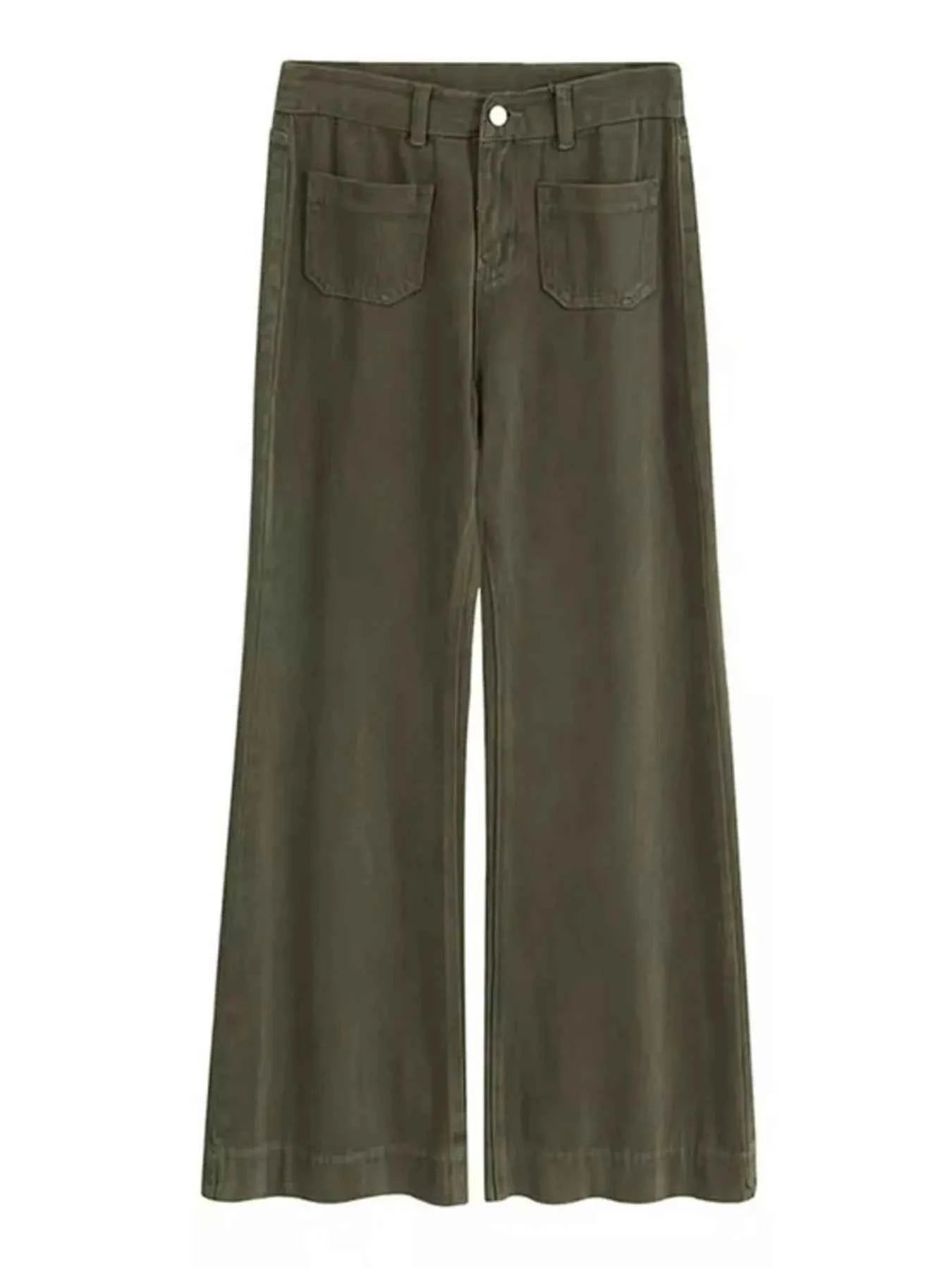 Full Size Wide Leg Pants with Pockets Plus Size