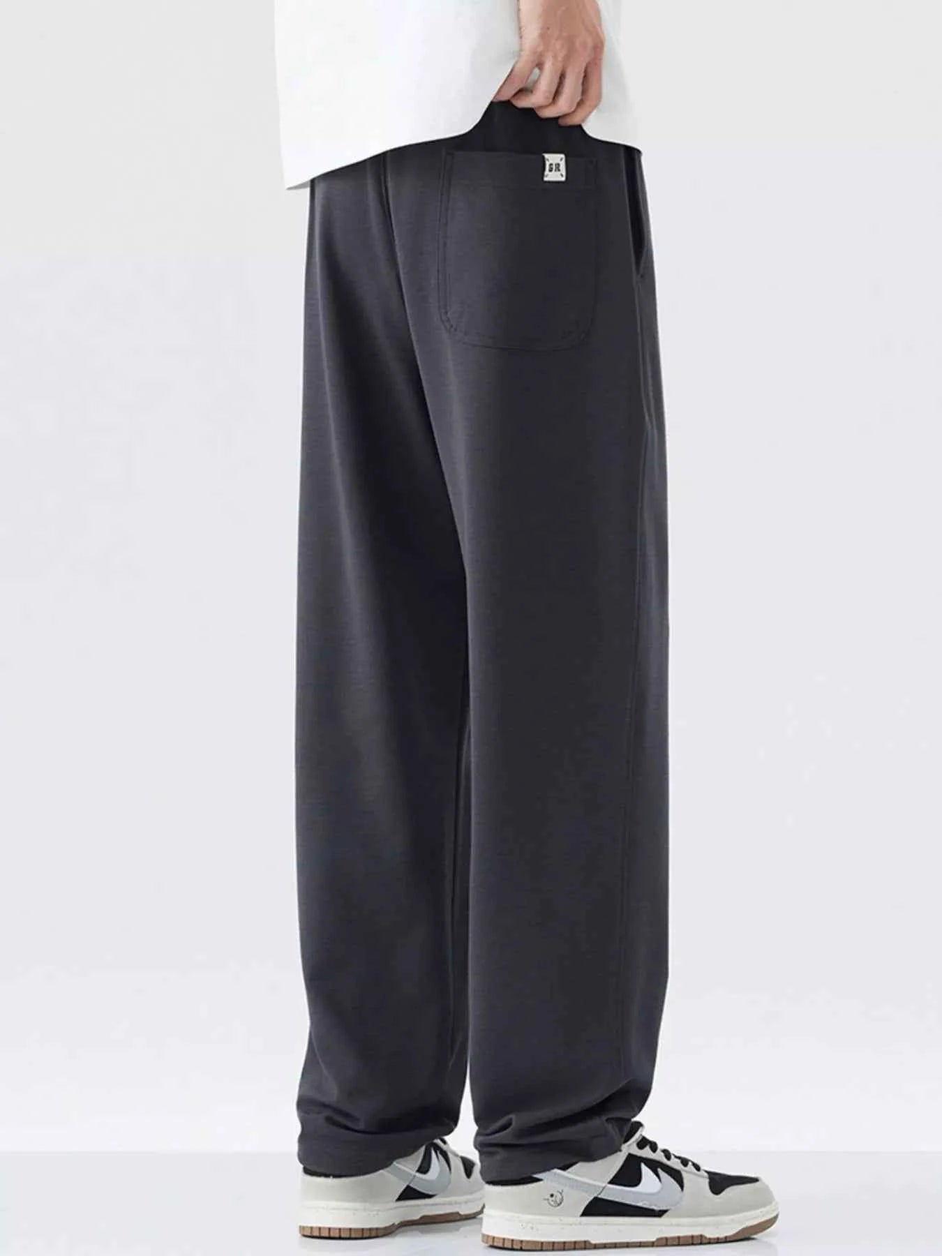 Men's Plus Size Drawstring Relaxed Fit Casual Pants