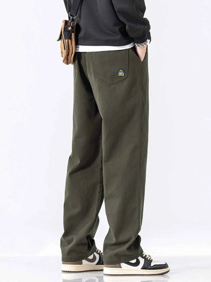 Men's Full Size Casual Loose-Fit Drawstring Pants Plus Size