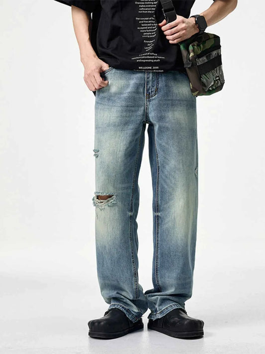 Men's Distressed Relaxed Fit Jeans