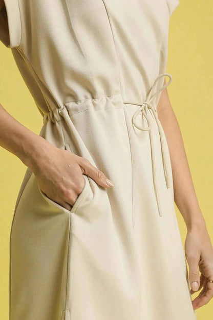 Umgee Side Slit Short Sleeve Midi Tee Dress