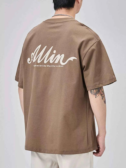 Men's Plus Size Basic Style Round Neck T-Shirt