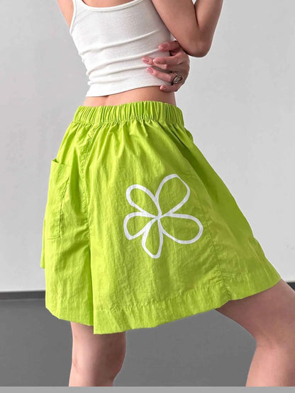 Elastic Waist Shorts